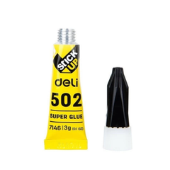 Keo 502 Deli 7146 3G, dán gỗ, giày da, gốm, điện tử, gia dụng, độ dính cao, chắn chắn