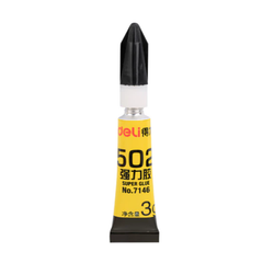 Keo 502 Deli 7146 3G, dán gỗ, giày da, gốm, điện tử, gia dụng, độ dính cao, chắn chắn