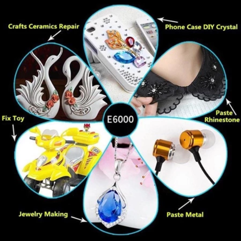 Keo Dán Trang Sức E600 Nhỏ, dùng dán các vật có bề mặt kim loại
