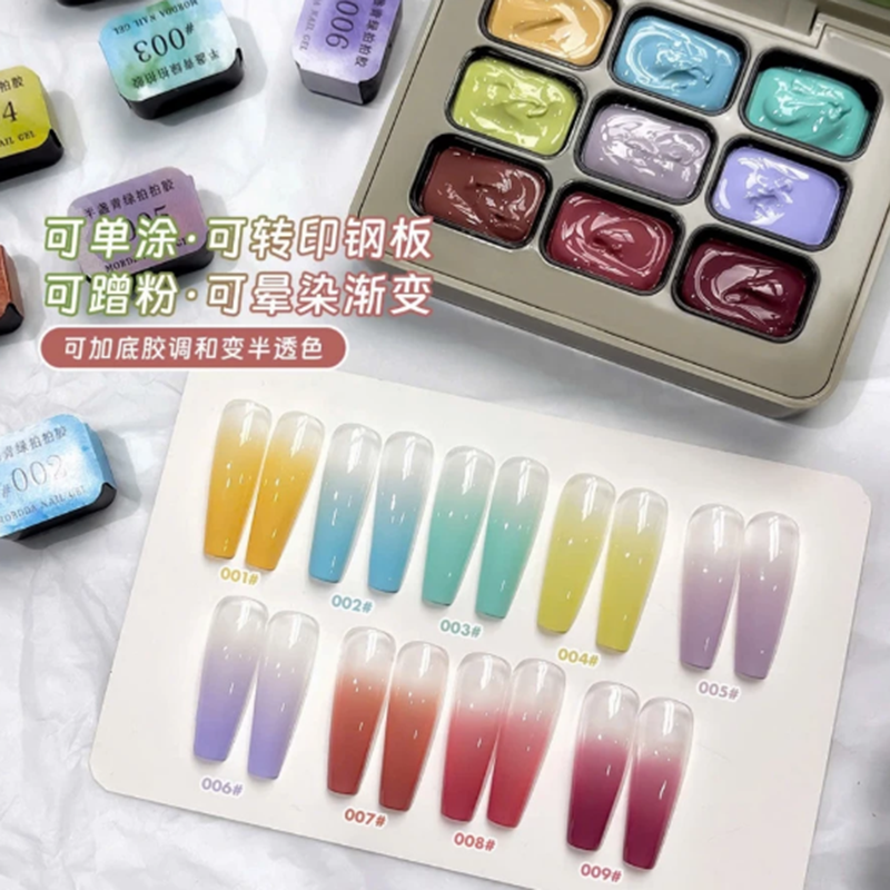Set Gel Dặm Nail Ombre Morđa 9 Màu Set 1