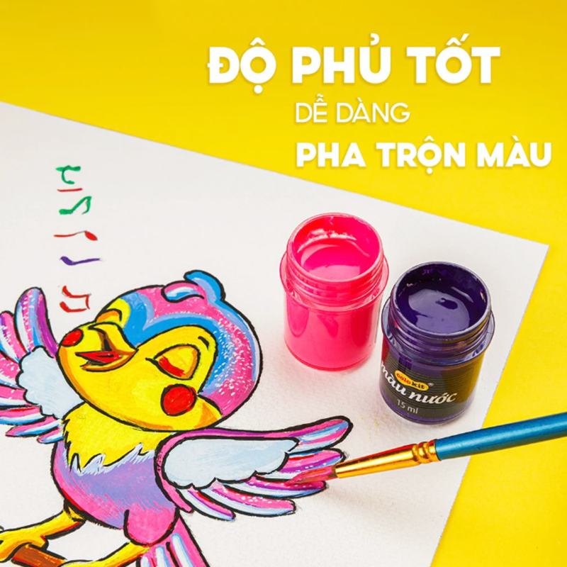 Màu Nước Thiên Long Waco 8 Màu, 12 màu