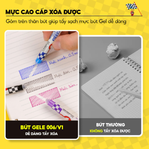 Viết Fel Xóa Được Gele-006/V1 Xanh 5 Cây