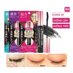 Mascara Kiss Me Dày Và Cong Mi Tím