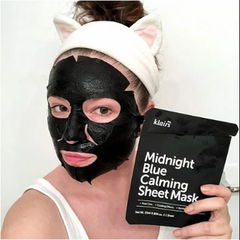 Mặt Nạ Klairs 25ml Midnight Blue Calming Đen, dành cho da nhạy cảm, giúp dịu da