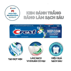 Kem Đánh Răng Crest Plus+ 153g Deep Clean Whitening