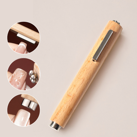Nam Châm Hơ Mắt Mèo Cán Gỗ Trụ 3 In 1