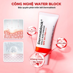 Kem Chống Nắng Dermablock 35ml Phổ Rộng Mỏng Nhẹ Vô Hình Đỏ