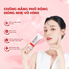 Kem Chống Nắng Dermablock 35ml Phổ Rộng Mỏng Nhẹ Vô Hình Đỏ