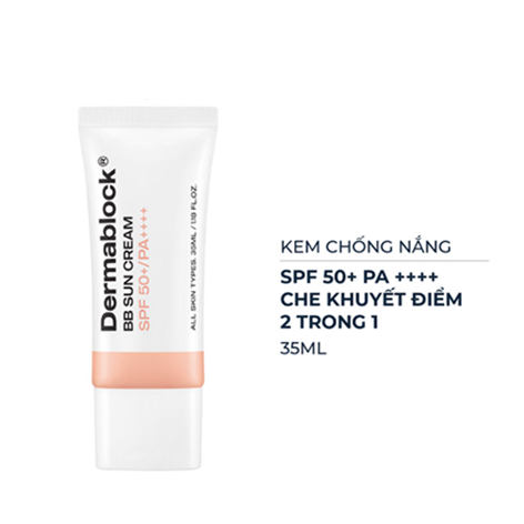 Kem Chống Nắng Dermablock 35ml Che Khuyết Điểm 2 Trong 1 Cam
