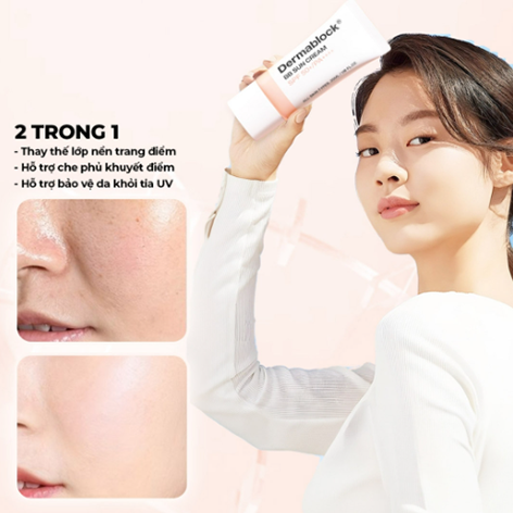 Kem Chống Nắng Dermablock 35ml Che Khuyết Điểm 2 Trong 1 Cam