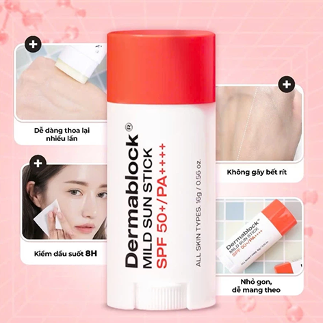 Sáp Chống Nắng Dermablock Mild Sun Stick Spf 50+/pa++++ 16g