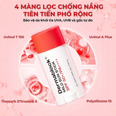 Sáp Chống Nắng Dermablock Mild Sun Stick Spf 50+/pa++++ 16g