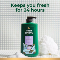 Tắm Gội Irish Spring 887ml 5 Ni 1 24hr Fresh Fraicheur