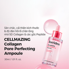 Tinh Chất Torriden 30ml Cellmazing Pore Perfecting Ampoule, Cải thiện độ đàn hồi, se khít lỗ chân lông, bổ sung độ ẩm cho da