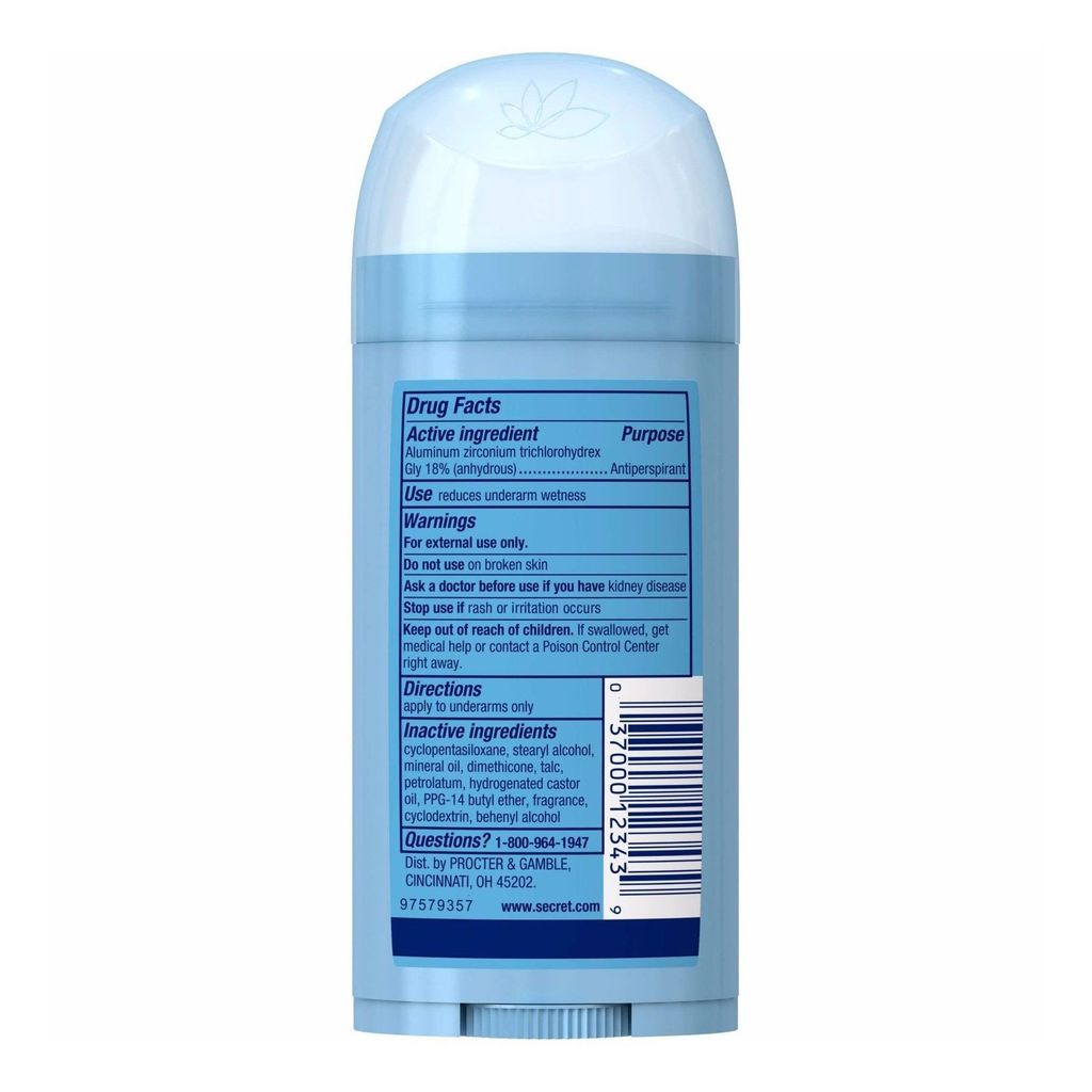 Lăn Khử Mùi Secret PH Balanced Powder Fresh Invisible Solid Antiperspirant/Deodorant 73g