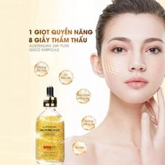 Tinh Chất Vàng 24k Thera Lady Pure Gold Ampoule 100ml Xóa nhăn, nâng cơ, giúp da trắng mịn