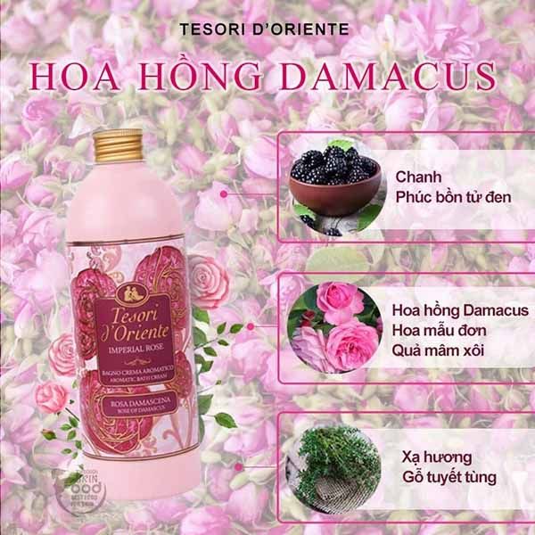 Sữa Tắm Tesori D'oriente Hương Hoa Hồng Damacus 500ml