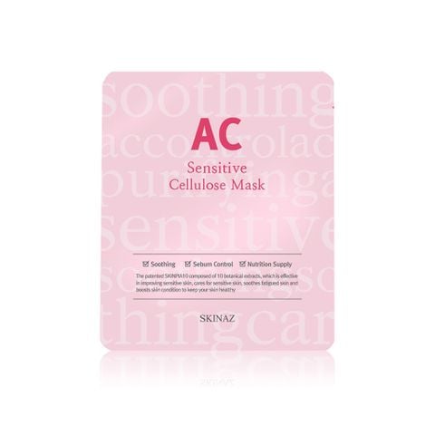 Mặt nạ dành cho da nhạy cảm Skinaz AC Sensitive Cellulose Mask 25g