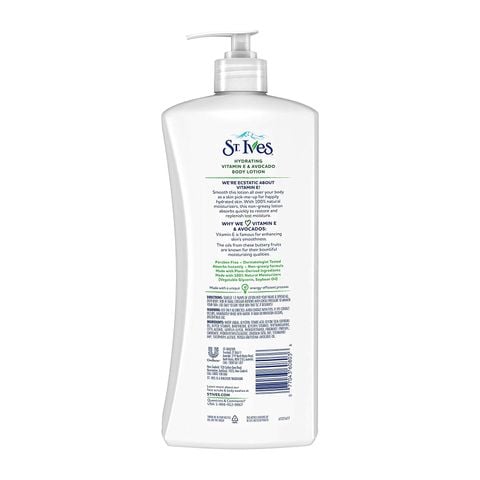 Sữa dưỡng thể ST.Ives Hydrating Vitamin E & Avocado Body Lotion