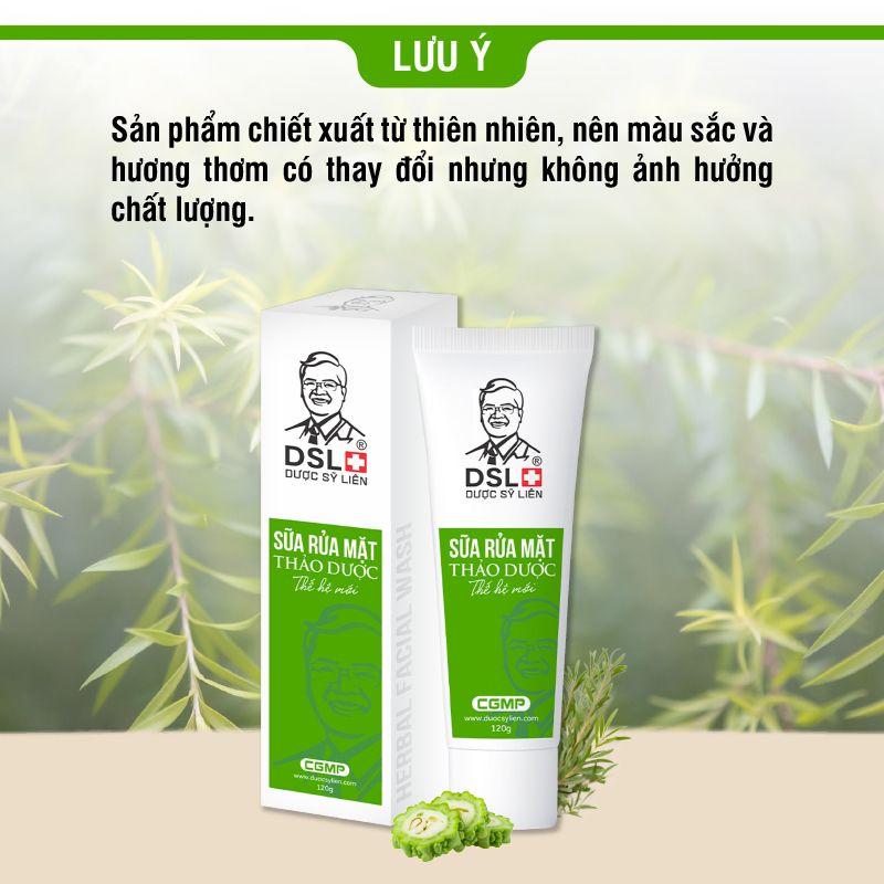 Sữa Rửa Mặt Thảo Dược, Dược Sỹ Liên 120g Xanh Lá