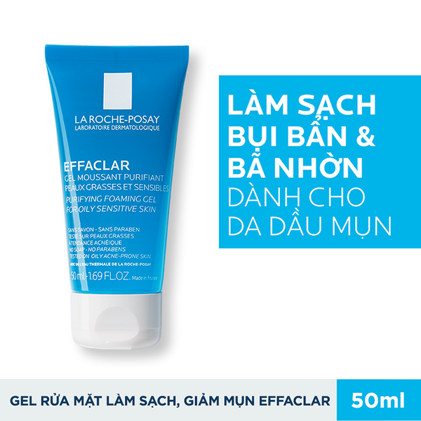 Sữa Rửa Mặt La Roche-posay 50ml Dạng Gel Giảm Mụn