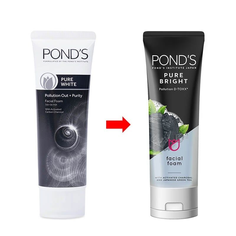 Sữa Rửa Mặt Pond's 100g Đen Trắng Da Tinh Khiết