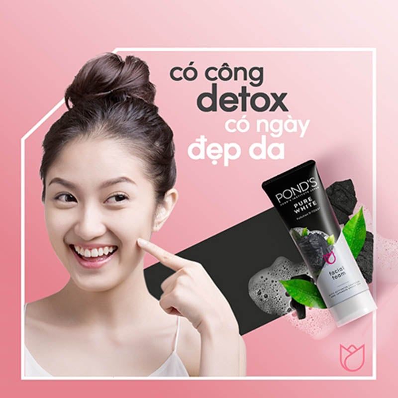 Sữa Rửa Mặt Pond's 100g Đen Trắng Da Tinh Khiết