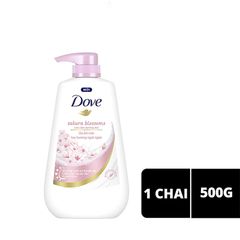 Sữa Tắm Dove 500g Sakura Blossoms, Cho da mềm mịn và lưu hương hoa anh đào ngọt ngào tươi mát