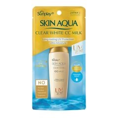 Kem chống nắng Sunplay Skin Aqua Clear White CC Milk SPF 50 25g