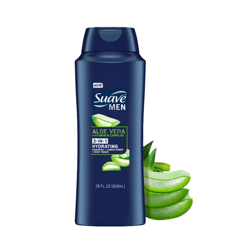 Dầu Gội Dành Cho Nam Suave 3 in 1, Kết hợp 3 bước gội, xả và tắm trong