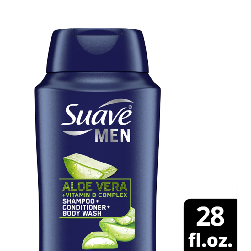 Dầu Gội Dành Cho Nam Suave 3 in 1, Kết hợp 3 bước gội, xả và tắm trong
