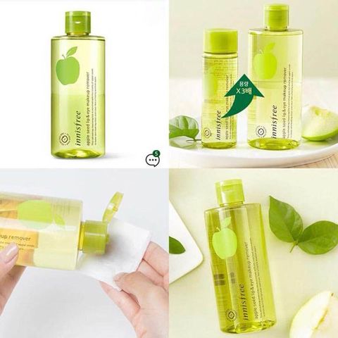 Tẩy Trang Innisfree Bija Táo Mắt Môi 100ml