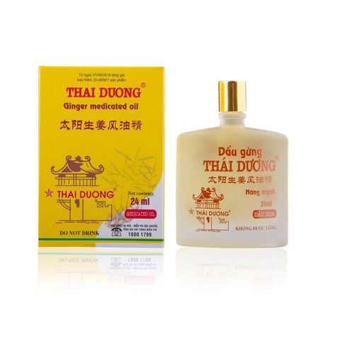 Dầu Gừng Thái Dương Ginger Medicated Oil 24ml