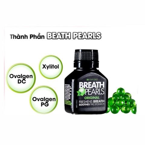 Viên Uống Thơm Miệng Breath Pearls 50 Viên Của Úc