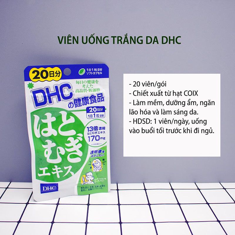 Viên Uống Trắng Da Dhc 20 Viên