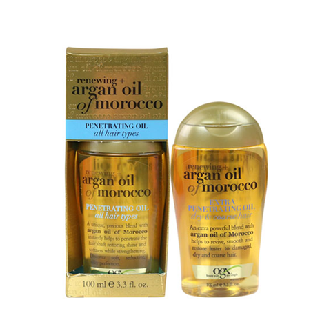 Dầu Dưỡng OGX Renewing Argan Oil Of Morocco Penetrating Oil 100ml Xanh Biển