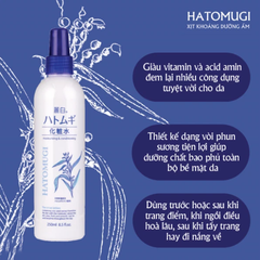 Xịt Khoáng Hatomugi 250ml Chiết Xuất Ý Dĩ, Khắc phục tình trạng da khô, bong tróc