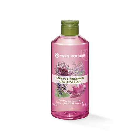 Gel tắm hương hoa Sen Yves Rocher Energizing Bath & Shower Gel 400ml Lotus Flower Sage