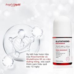 Lăn khử mùi, giảm thâm & làm sáng da Angel's Liquid Glutathione Niacinamide Arbutin