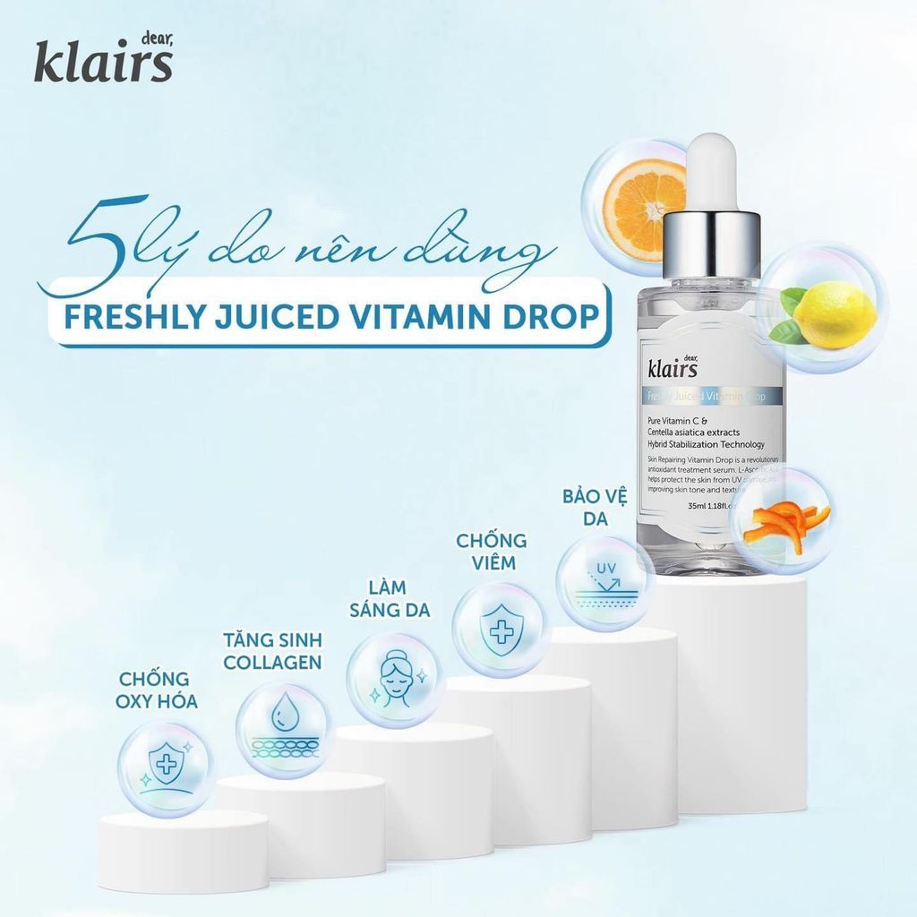 Tinh Chất Klairs Vitamin C 35ml Freshly Juiced Vitamin Drop