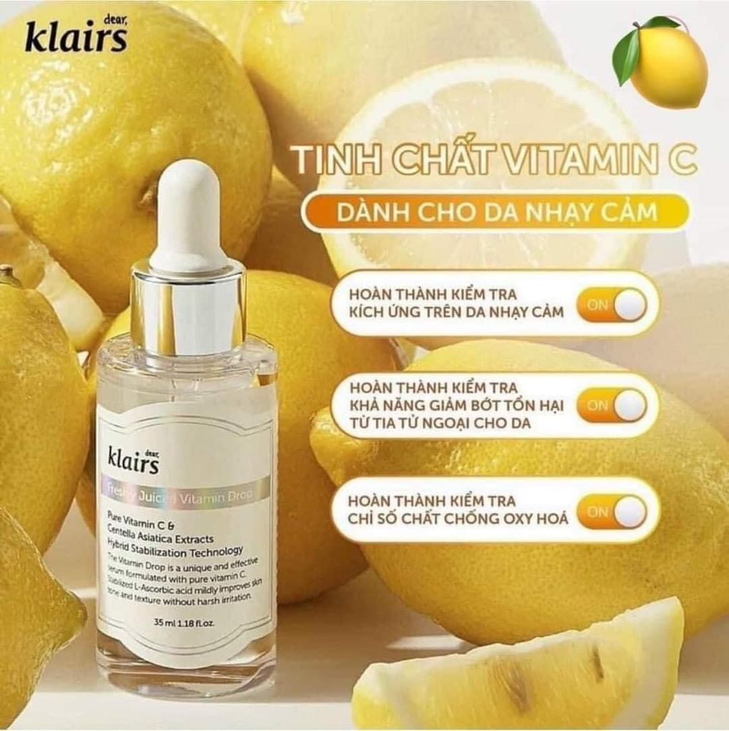 Tinh Chất Klairs Vitamin C 35ml Freshly Juiced Vitamin Drop