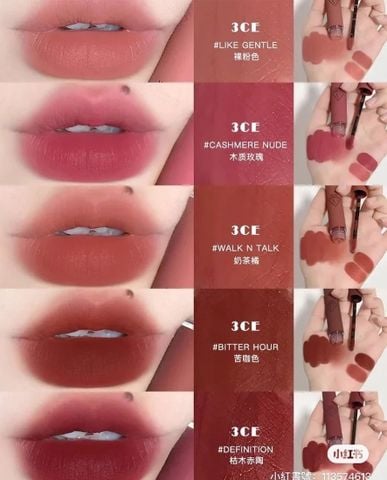 Son Kem Lì 3CE Velvet Lip Tint