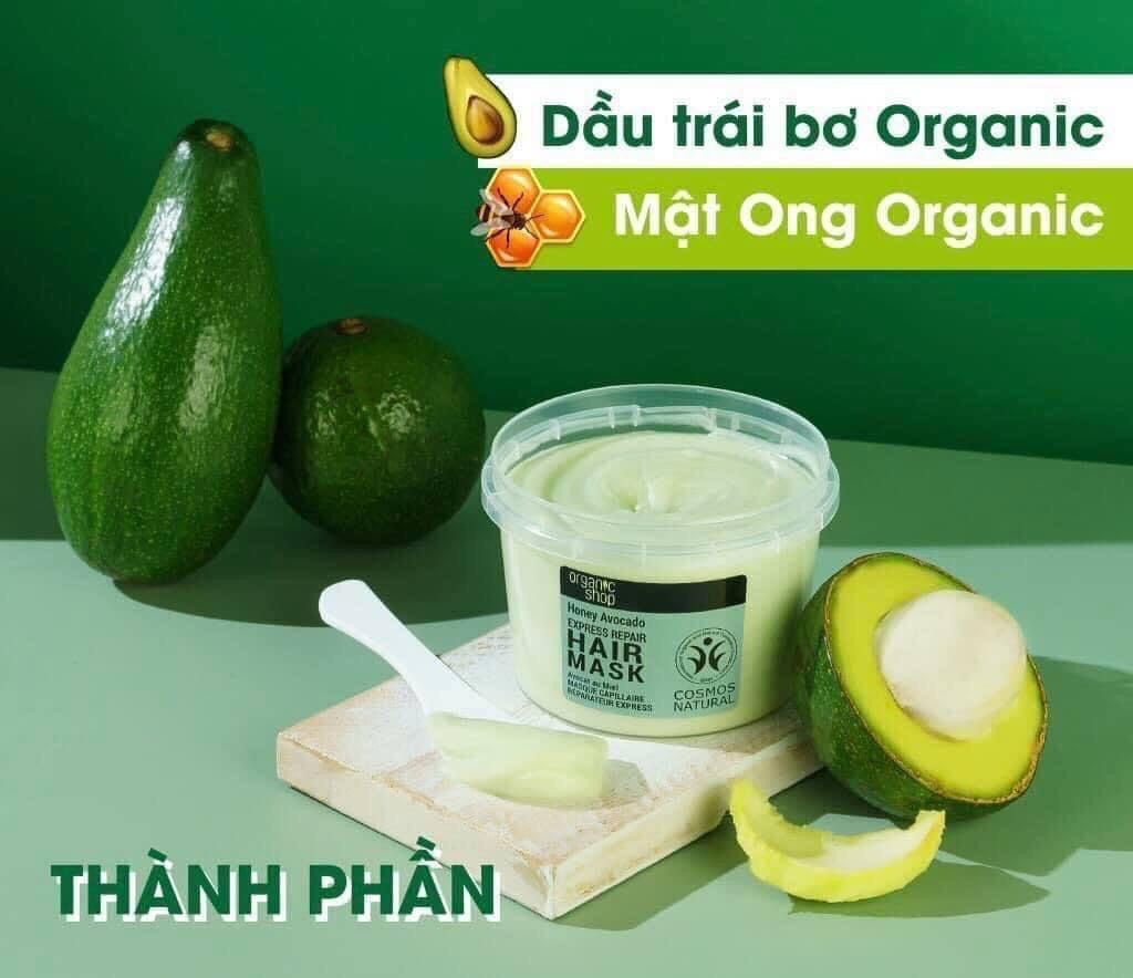 Kem Ủ Tóc Organic Shop 250ml Avocado & Honey