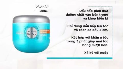 Hấp Dầu L'óreal Hair spa 500ml Xanh