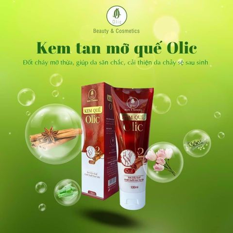 Kem Tan Mỡ Olic Kem Quế 100g Gel Săn Chắc Quế