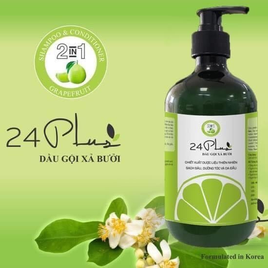 Dầu Gội Xả Bưởi 24Plus 500ml