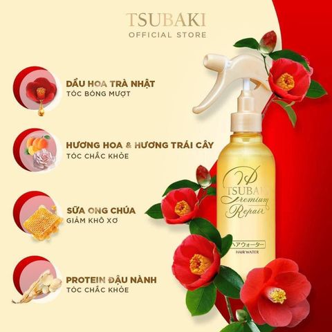 Xịt Dưỡng Tóc Tsubaki 220ml Repair Vàng