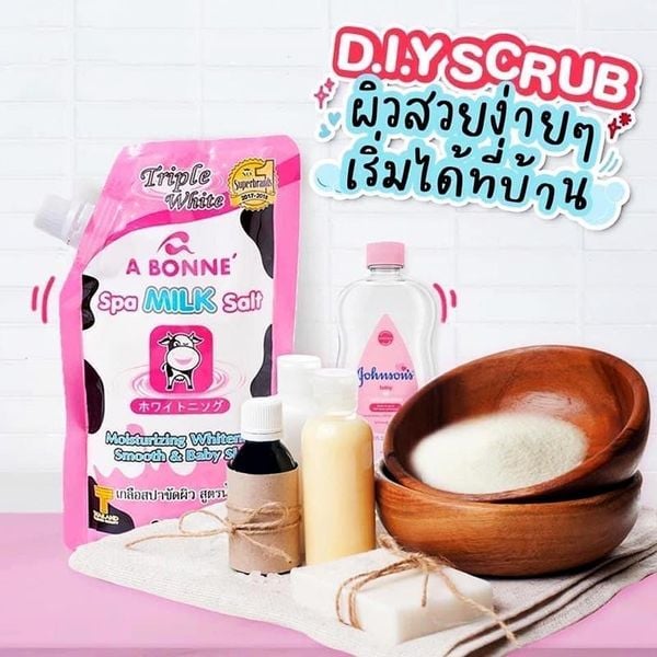 Muối Tắm Tẩy Tế Bào Chết A Bonne Spa Milk Salt 350g Thái Lan