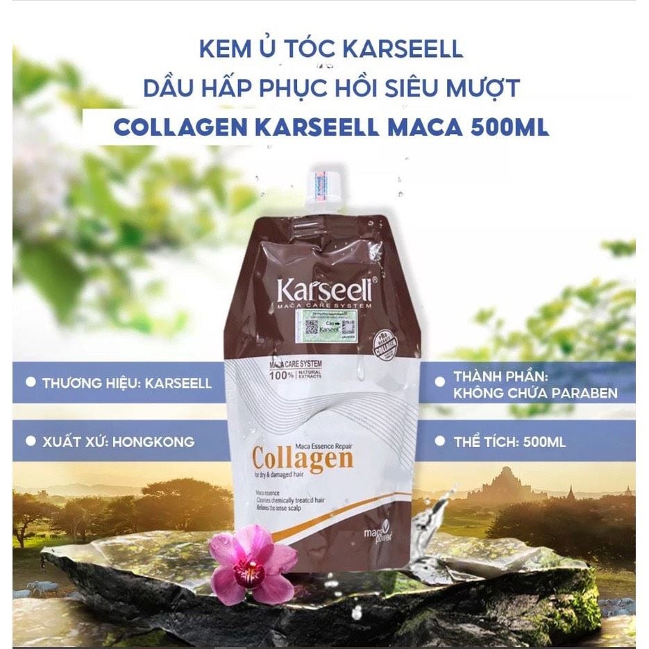 Hấp Dầu Karseell Colagen 500ml Bịch