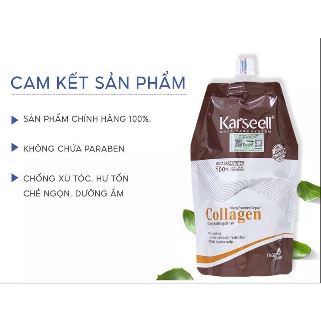 Hấp Dầu Karseell Colagen 500ml Bịch